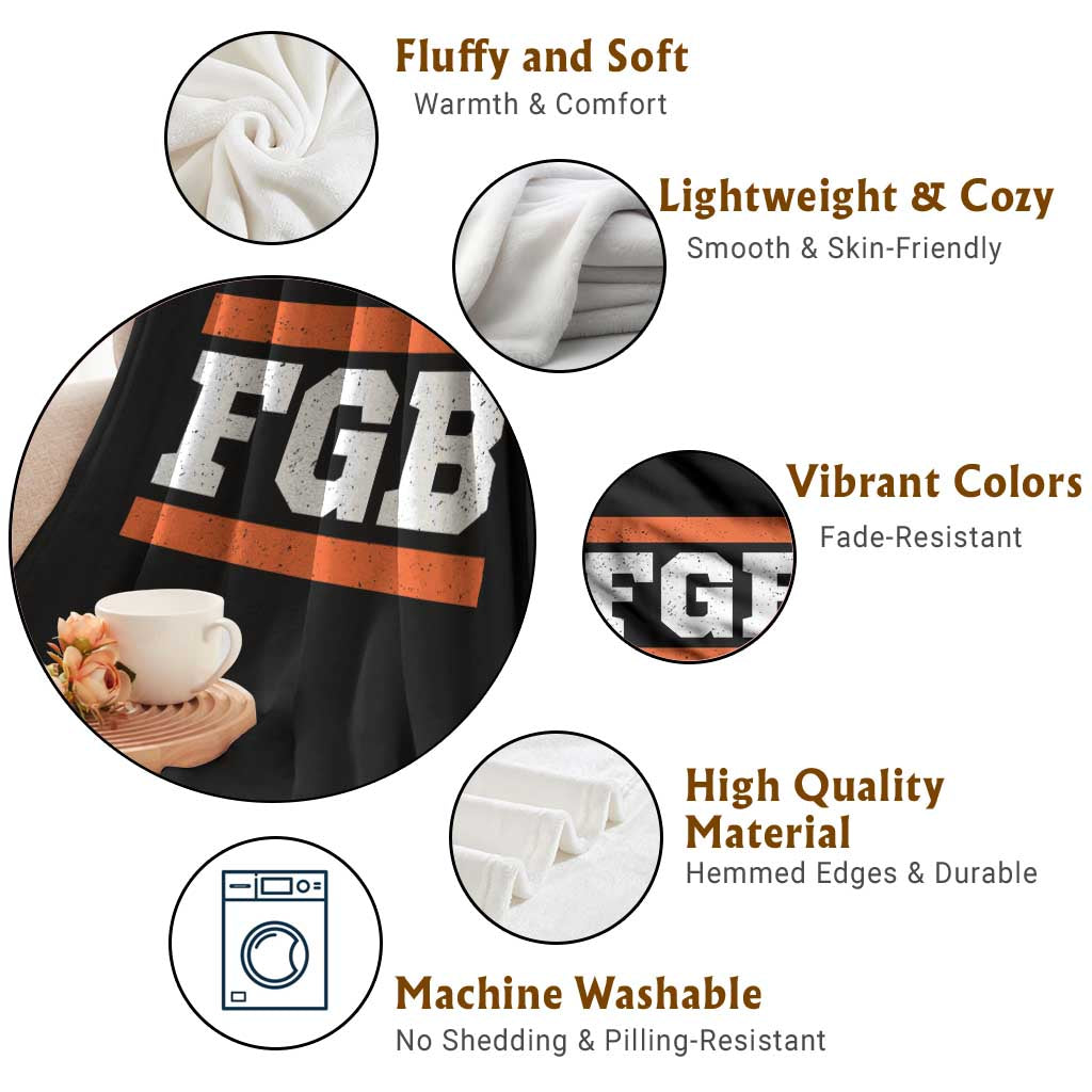 BF Game Day Throw Blanket FGB Football Fans TS10 Print Your Wear