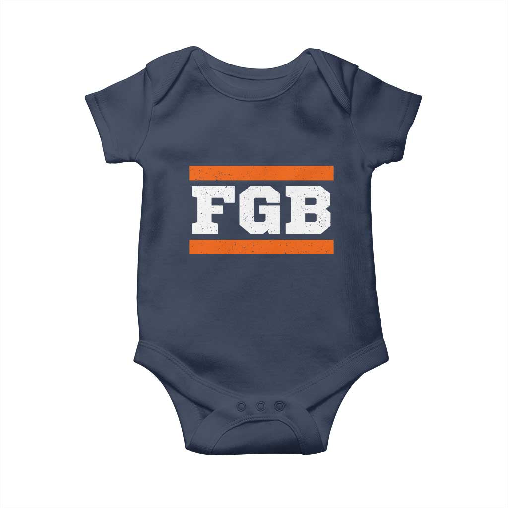BF Game Day Baby Onesie FGB Football Fans TS10 Navy Print Your Wear