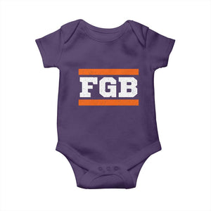 BF Game Day Baby Onesie FGB Football Fans TS10 Purple Print Your Wear