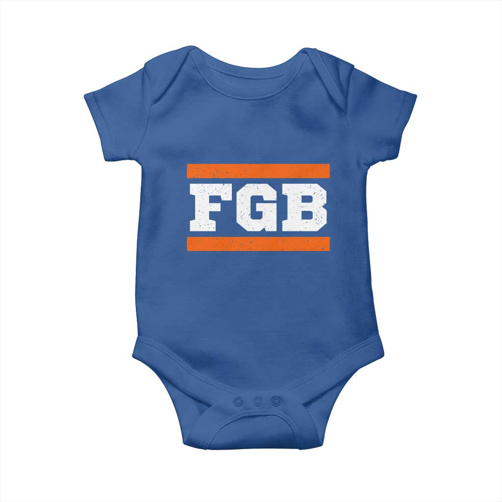 BF Game Day Baby Onesie FGB Football Fans TS10 Royal Blue Print Your Wear