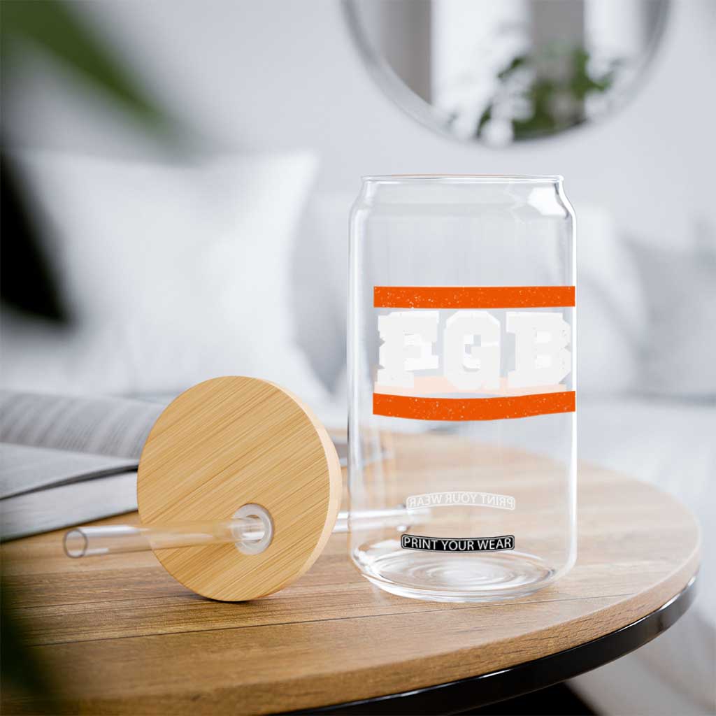 BF Game Day Glass Can FGB Football Fans TS10 Print Your Wear