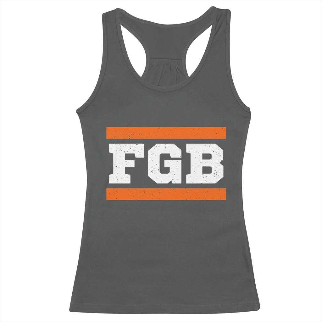 BF Game Day Racerback Tank Top FGB Football Fans TS10 Dark Heather Print Your Wear