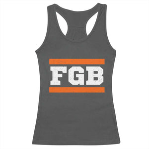 BF Game Day Racerback Tank Top FGB Football Fans TS10 Dark Heather Print Your Wear