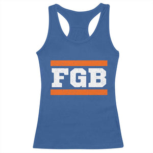 BF Game Day Racerback Tank Top FGB Football Fans TS10 Royal Blue Print Your Wear