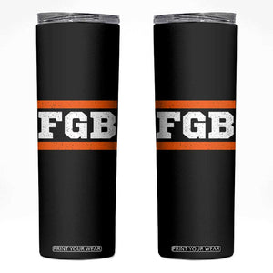 BF Game Day Skinny Tumbler FGB Football Fans TS10 Black Print Your Wear