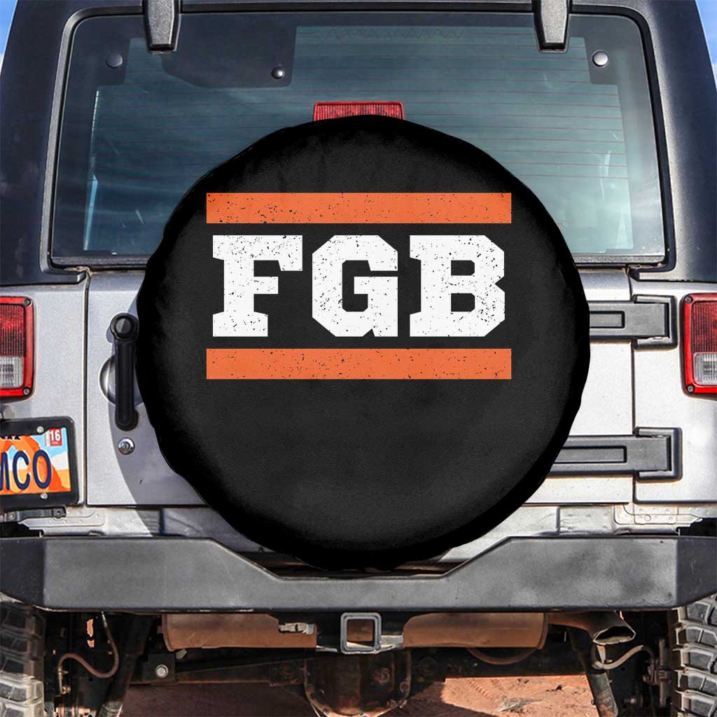 BF Game Day Spare Tire Cover FGB Football Fans TS10 No hole Black Print Your Wear