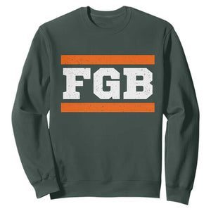 BF Game Day Sweatshirt FGB Football Fans TS10 Dark Forest Green Print Your Wear