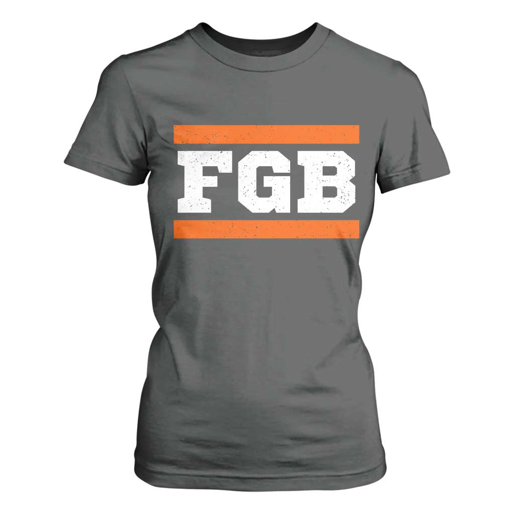 BF Game Day T Shirt For Women FGB Football Fans TS10 Dark Heather Print Your Wear