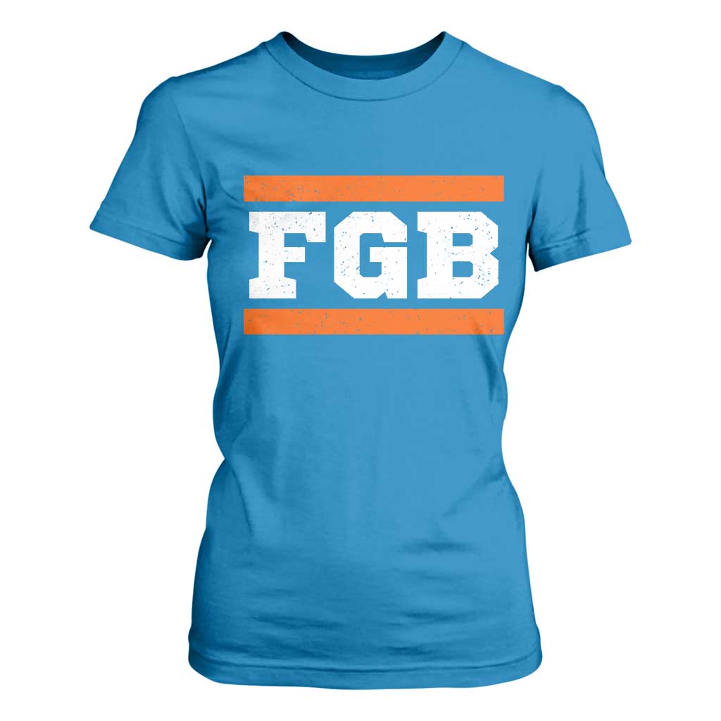 BF Game Day T Shirt For Women FGB Football Fans TS10 Sapphire Print Your Wear