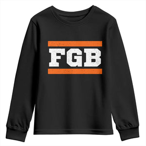 BF Game Day Youth Sweatshirt FGB Football Fans TS10 Black Print Your Wear