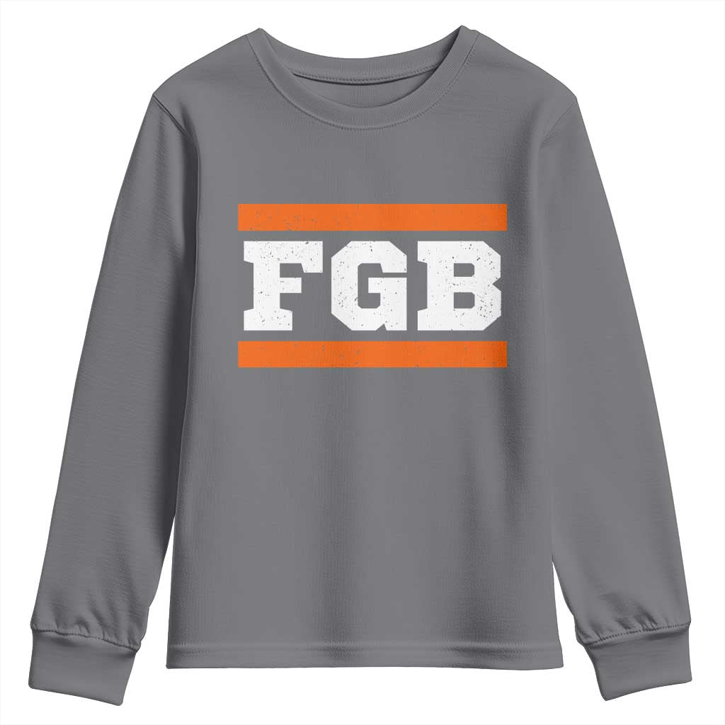 BF Game Day Youth Sweatshirt FGB Football Fans TS10 Charcoal Print Your Wear