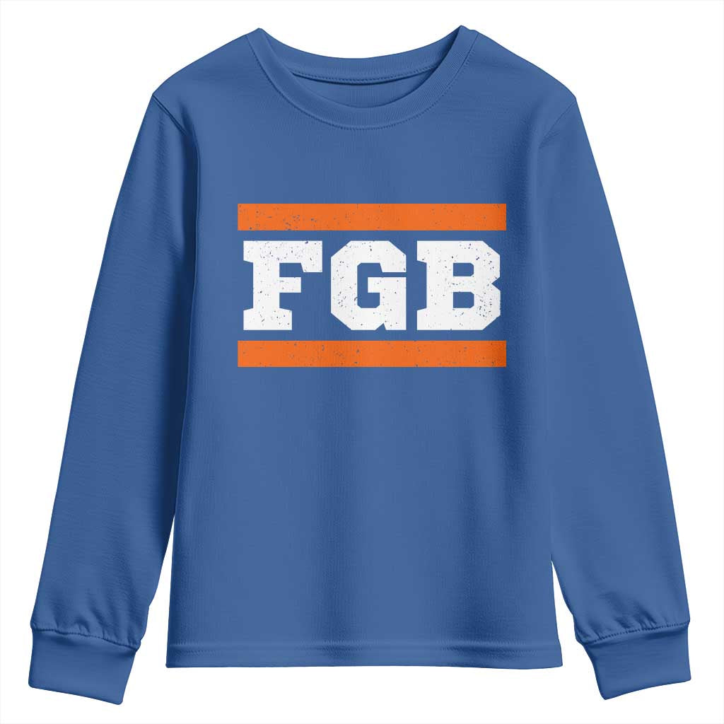 BF Game Day Youth Sweatshirt FGB Football Fans TS10 Royal Blue Print Your Wear
