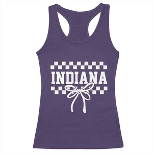 Retro Indiana Racerback Tank Top Coquette Bow Checkered Women Girls Kids TS10 Purple Print Your Wear
