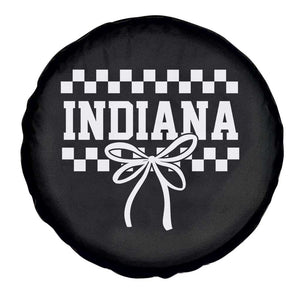 Retro Indiana Spare Tire Cover Coquette Bow Checkered Women Girls Kids TS10 Print Your Wear