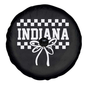Retro Indiana Spare Tire Cover Coquette Bow Checkered Women Girls Kids TS10 Print Your Wear