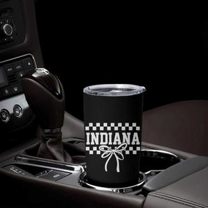 Retro Indiana Tumbler Cup Coquette Bow Checkered Women Girls Kids TS10 Print Your Wear