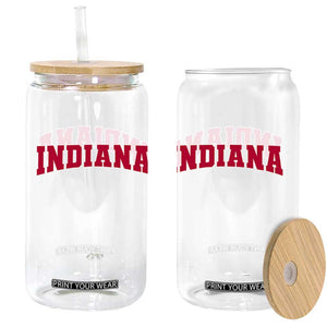 Retro Indiana Glass Can Vintage Athletic Sports Style 80s 90s Red Design TS10 Print Your Wear