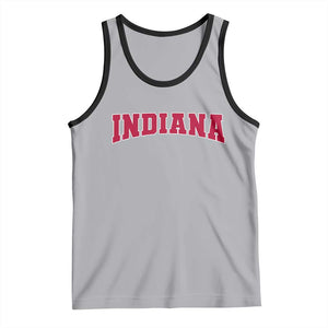 Retro Indiana Tank Top Vintage Athletic Sports Style 80s 90s Red Design TS10 Athletic Heather Black Print Your Wear