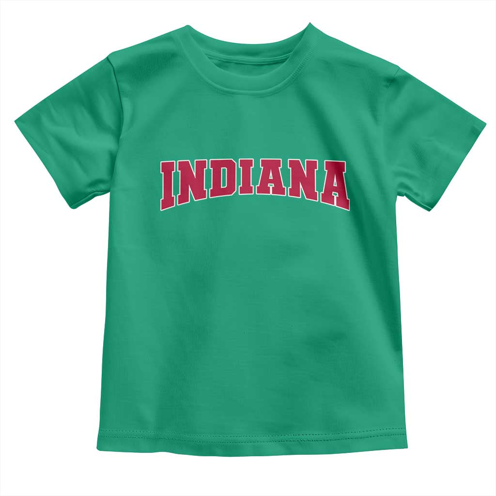 Retro Indiana Toddler T Shirt Vintage Athletic Sports Style 80s 90s Red Design TS10 Irish Green Print Your Wear