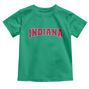 Retro Indiana Toddler T Shirt Vintage Athletic Sports Style 80s 90s Red Design TS10 Irish Green Print Your Wear