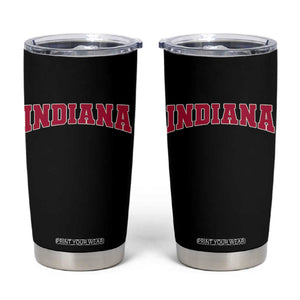 Retro Indiana Tumbler Cup Vintage Athletic Sports Style 80s 90s Red Design TS10 Black Print Your Wear
