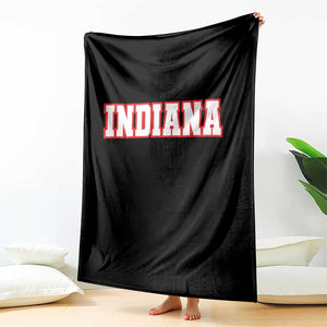 Indiana Fan Throw Blanket Vintage Athletic Sports Game Day TS10 Print Your Wear