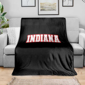 Indiana Fan Throw Blanket Vintage Athletic Sports Game Day TS10 Print Your Wear
