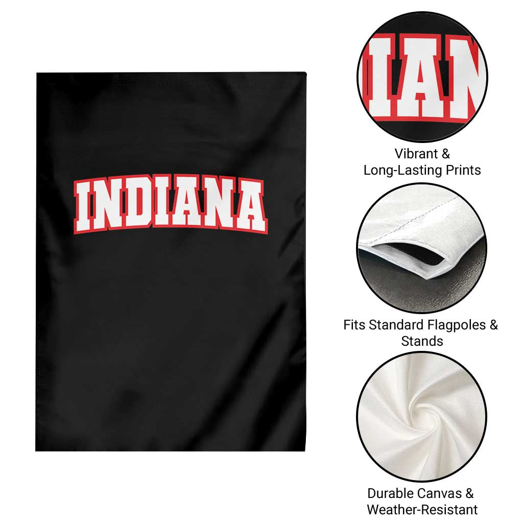 Indiana Fan Garden Flag Vintage Athletic Sports Game Day TS10 Print Your Wear
