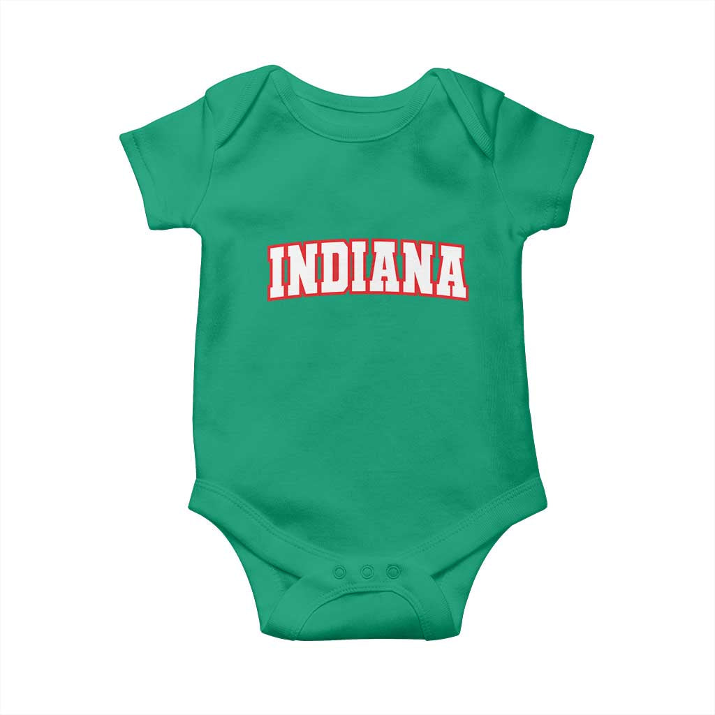 Indiana Fan Baby Onesie Vintage Athletic Sports Game Day TS10 Irish Green Print Your Wear