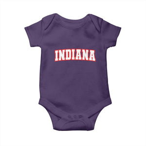 Indiana Fan Baby Onesie Vintage Athletic Sports Game Day TS10 Purple Print Your Wear