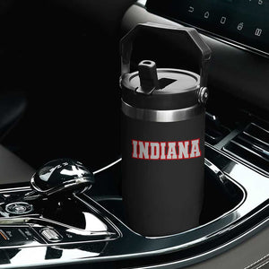 Indiana Fan Flip Straw Tumbler Vintage Athletic Sports Game Day TS10 Print Your Wear