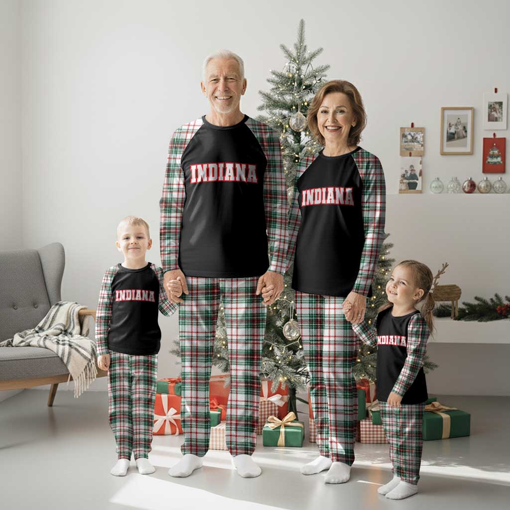 Indiana Fan Plaid Pajama Set Vintage Athletic Sports Game Day TS10 Christmas Plaid Print Your Wear
