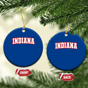 Indiana Fan Ceramic Ornament Vintage Athletic Sports Game Day TS10 1pc Blue Print Your Wear