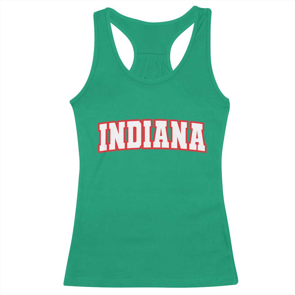 Indiana Fan Racerback Tank Top Vintage Athletic Sports Game Day TS10 Irish Green Print Your Wear