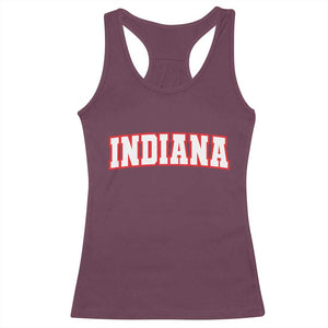 Indiana Fan Racerback Tank Top Vintage Athletic Sports Game Day TS10 Maroon Print Your Wear