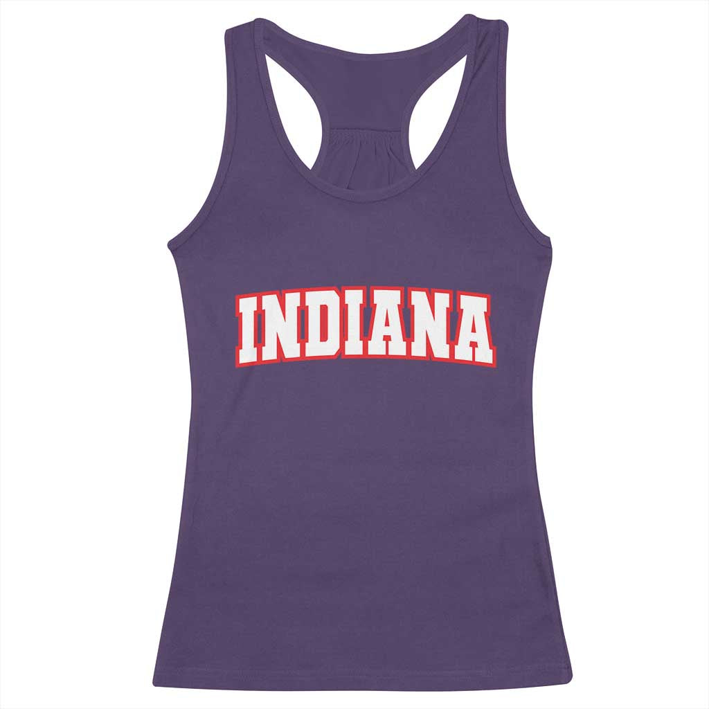 Indiana Fan Racerback Tank Top Vintage Athletic Sports Game Day TS10 Purple Print Your Wear