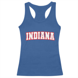 Indiana Fan Racerback Tank Top Vintage Athletic Sports Game Day TS10 Royal Blue Print Your Wear