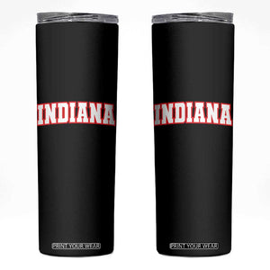Indiana Fan Skinny Tumbler Vintage Athletic Sports Game Day TS10 Black Print Your Wear