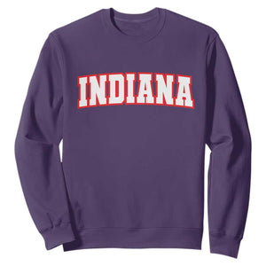 Indiana Fan Sweatshirt Vintage Athletic Sports Game Day TS10 Purple Print Your Wear