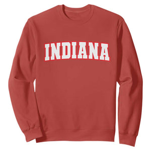 Indiana Fan Sweatshirt Vintage Athletic Sports Game Day TS10 Red Print Your Wear