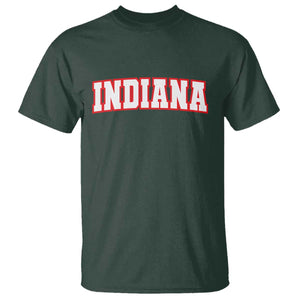 Indiana Fan T Shirt Vintage Athletic Sports Game Day TS10 Dark Forest Green Print Your Wear