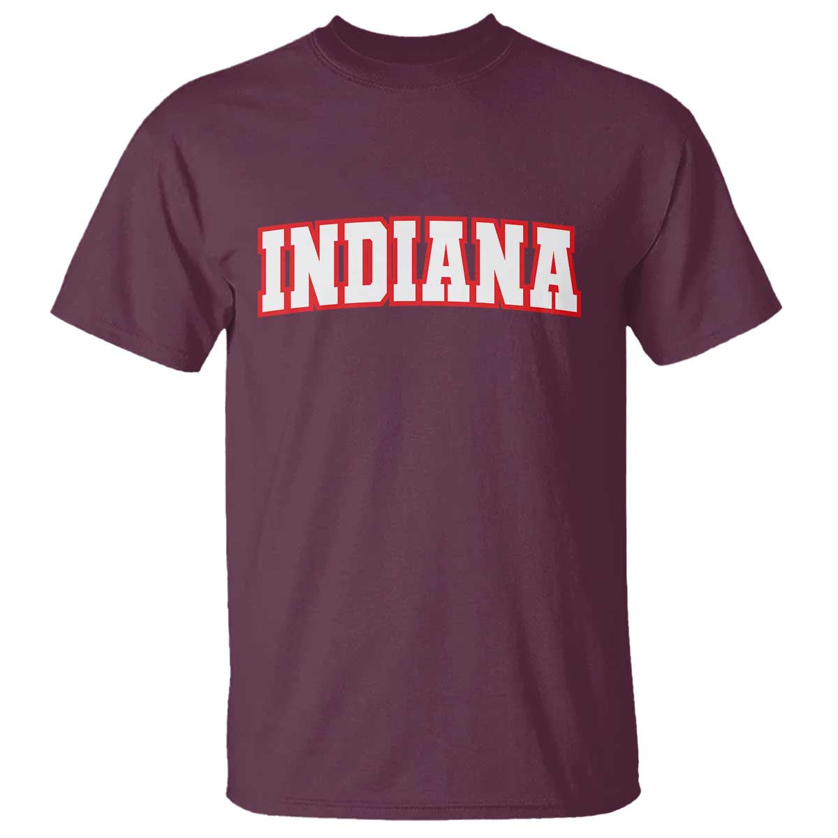 Indiana Fan T Shirt Vintage Athletic Sports Game Day TS10 Maroon Print Your Wear