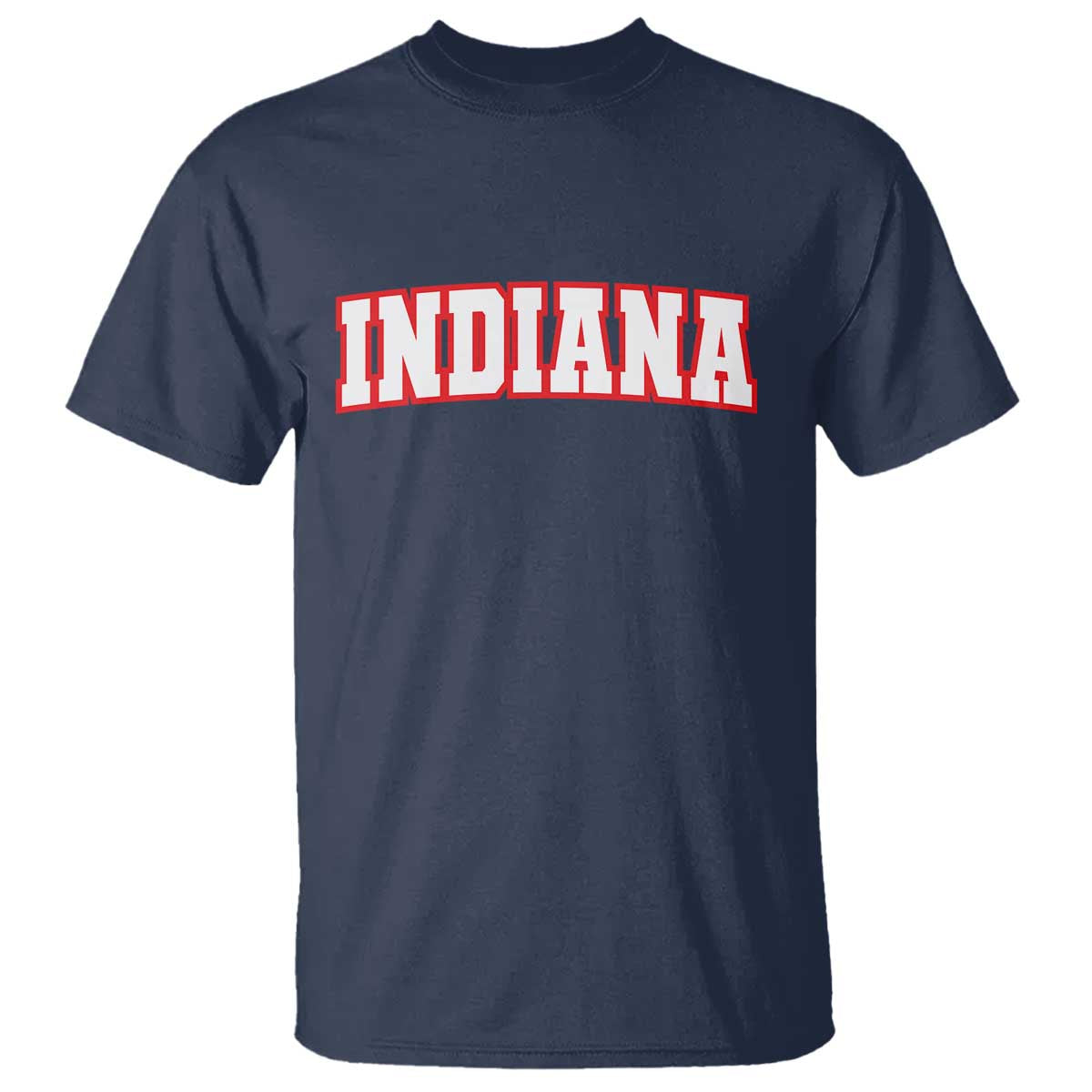 Indiana Fan T Shirt Vintage Athletic Sports Game Day TS10 Navy Print Your Wear