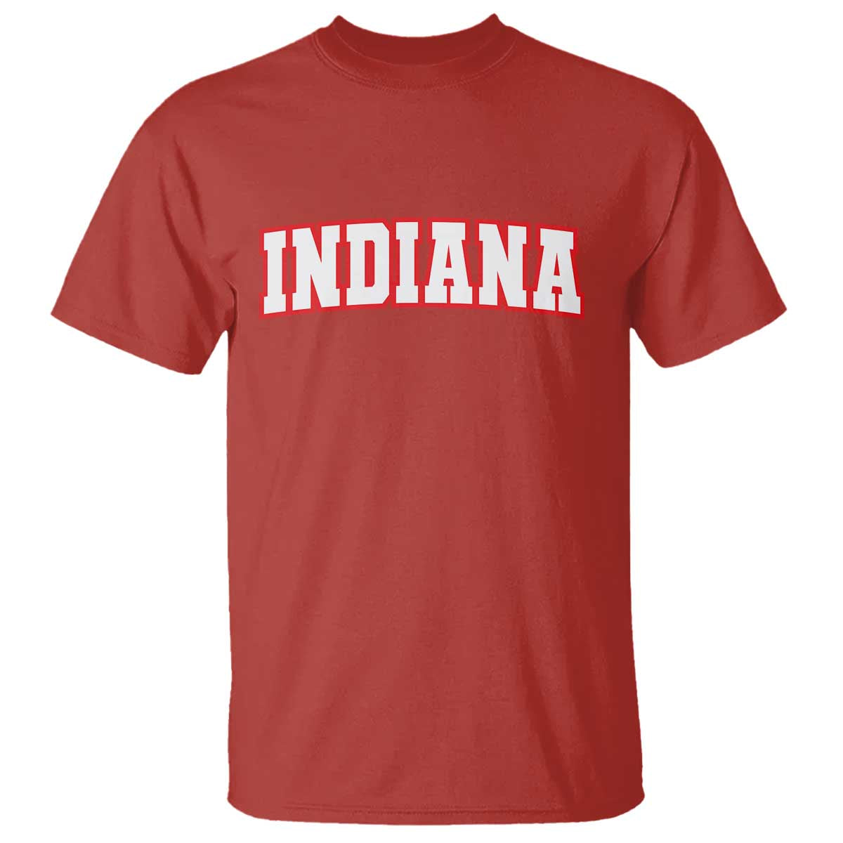 Indiana Fan T Shirt Vintage Athletic Sports Game Day TS10 Red Print Your Wear
