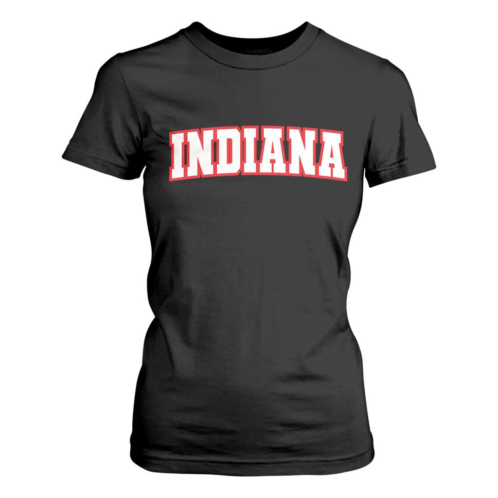 Indiana Fan T Shirt For Women Vintage Athletic Sports Game Day - Print Your Wear