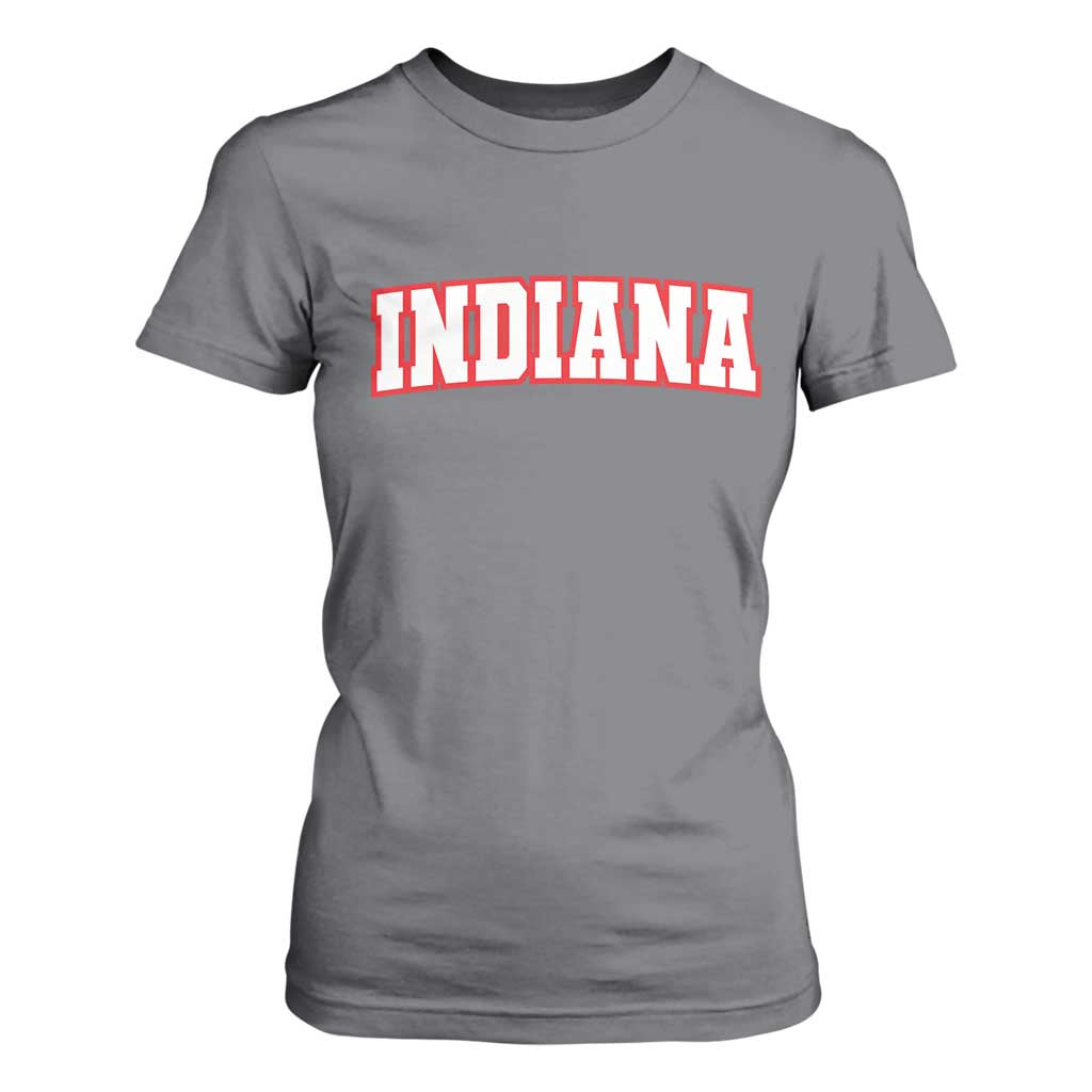 Indiana Fan T Shirt For Women Vintage Athletic Sports Game Day TS10 Charcoal Print Your Wear