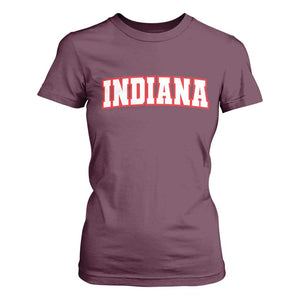 Indiana Fan T Shirt For Women Vintage Athletic Sports Game Day TS10 Maroon Print Your Wear
