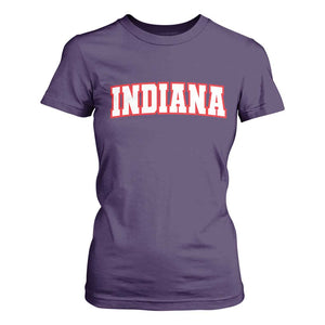 Indiana Fan T Shirt For Women Vintage Athletic Sports Game Day TS10 Purple Print Your Wear