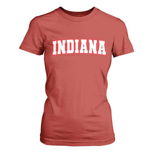 Indiana Fan T Shirt For Women Vintage Athletic Sports Game Day TS10 Red Print Your Wear