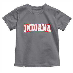 Indiana Fan Toddler T Shirt Vintage Athletic Sports Game Day TS10 Charcoal Print Your Wear